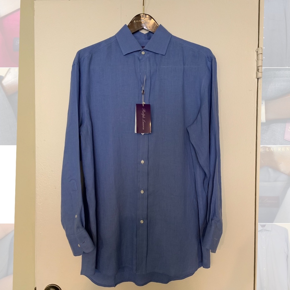 Men’s Purple Label linen button down